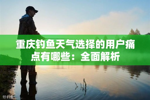重庆钓鱼天气选择的用户痛点有哪些：全面解析